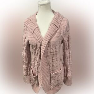 No Boundaries Light Pink Hooded Comfy Sweater Size 8/10